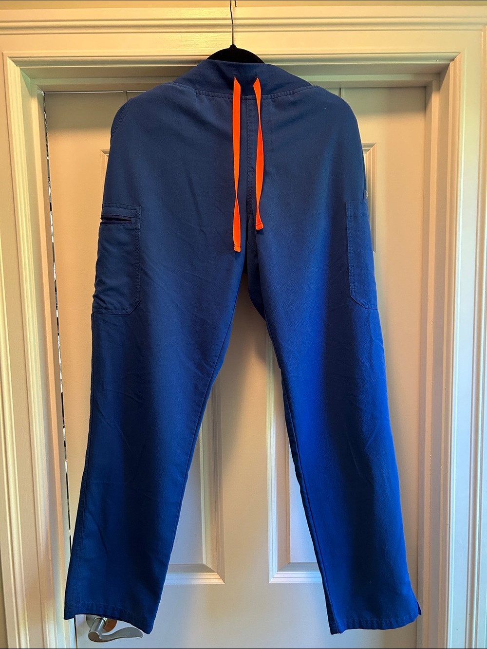 FIGS Women’s Yola Drawstring Scrub Pants with Orange Accents